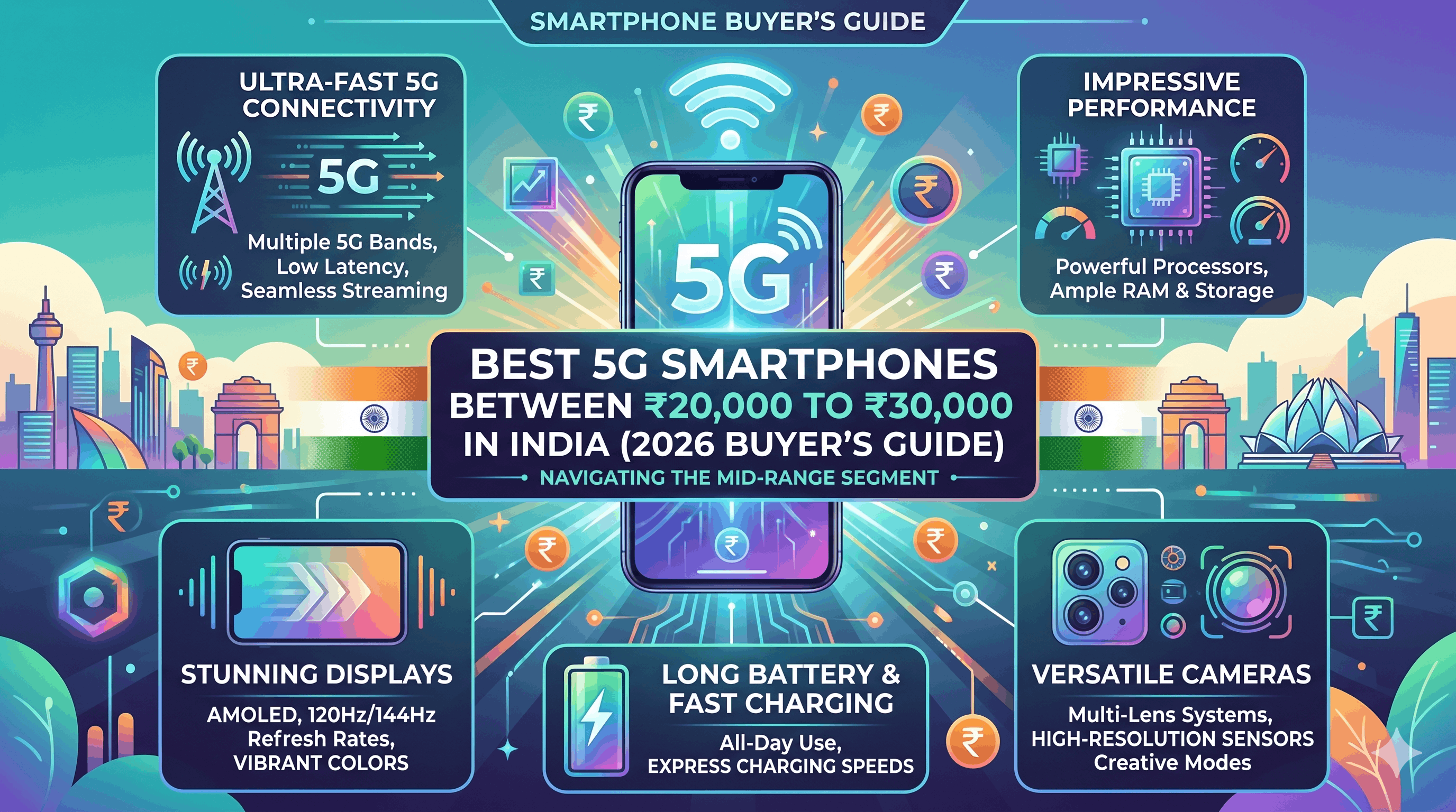 Best 5G Smartphones Between ₹20,000 to ₹30,000 in India (2026 Buyer's Guide)